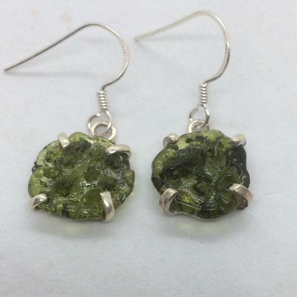 Jewelry - 🕉🔥MOLDAVITE EARRINGS